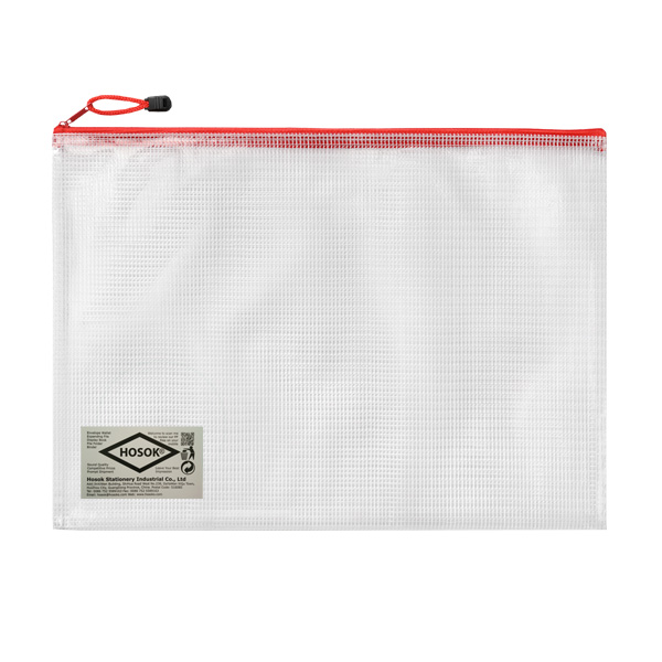 HS149 large mesh pvc zip bag