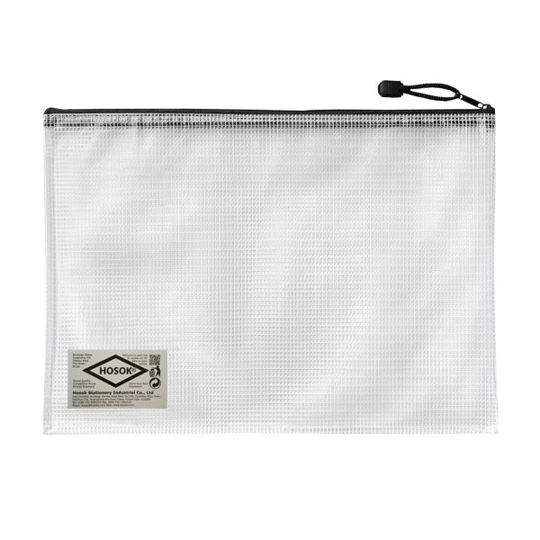 HS150 medium mesh pvc zip bag