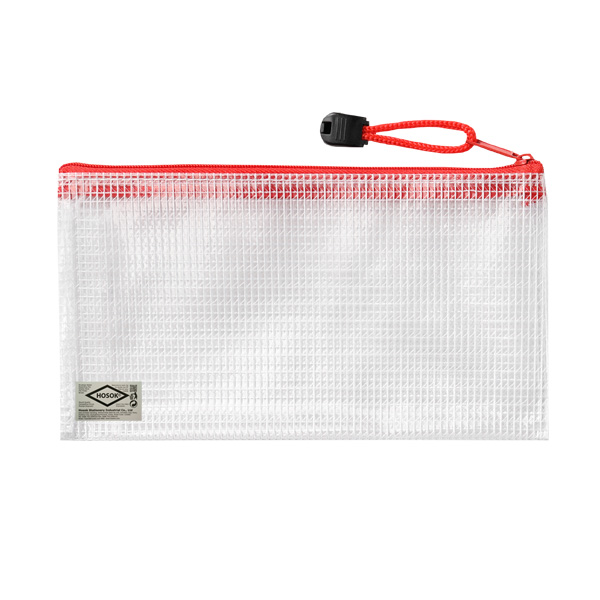 HS153 small mesh pvc zip bag