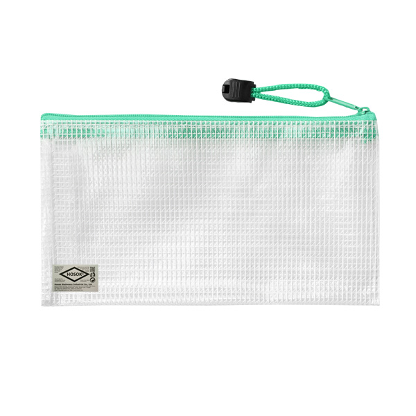 HS153 small mesh pvc zip bag