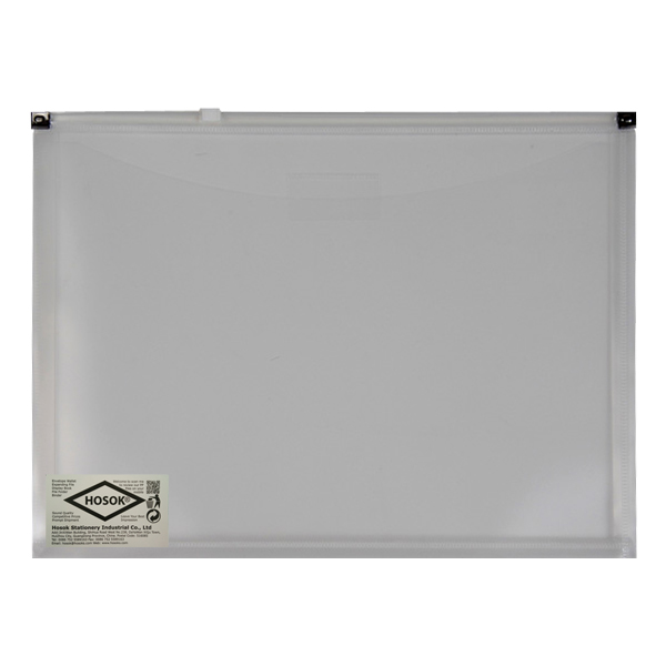 HS177 front pkt zip envelope
