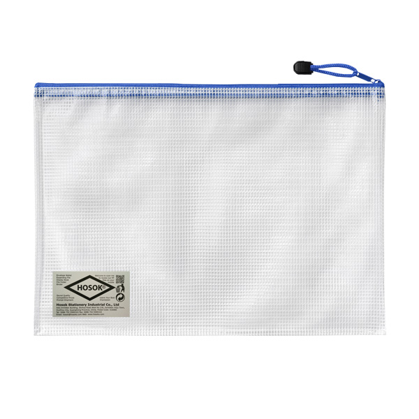 HS150 medium mesh pvc zip bag