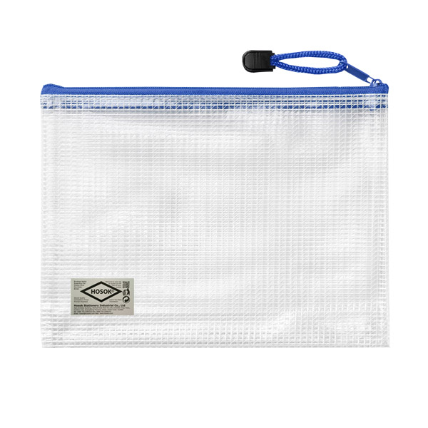 HS154 mesh pvc solid zip bag