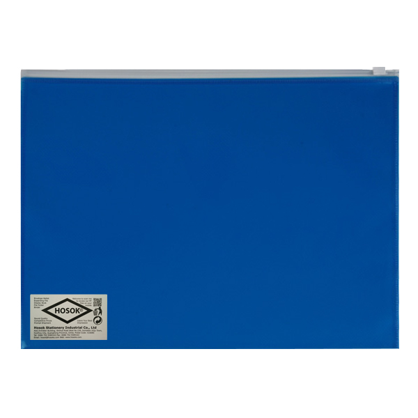 HS179 A4 plain poly zip bag