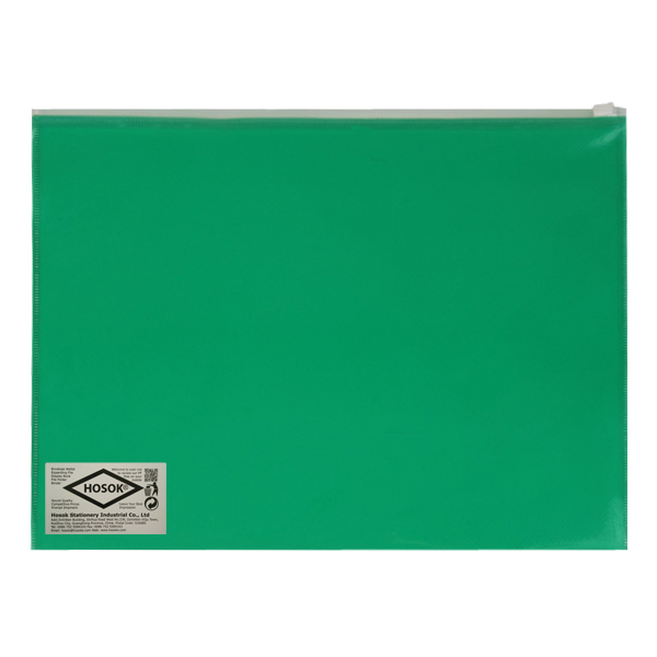 HS179 A4 plain poly zip bag