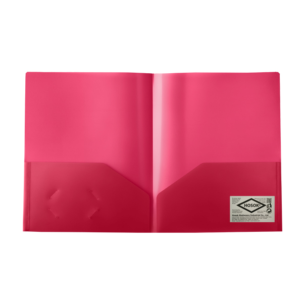 HS371 satin twin pocket folder