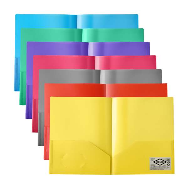 HS371 satin twin pocket folder