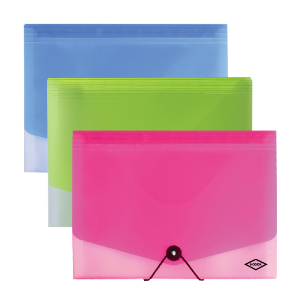 HS336 elastic tie 13 pkts expanding file
